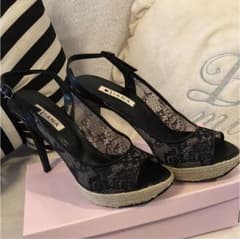 パンプス DAIANA 美品 レース♡のサムネイル