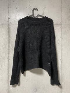 黒 ニット 長袖 y2kのサムネイル
