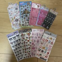 k*読様 シールまとめ売り　　ボンボンドロップシール・タイルシール・ステッカーシのサムネイル