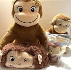 おさるのジョージ ぬいぐるみ　小物入れ付ぬいぐるみ ソープディスペンサー