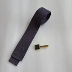 ニットタイ ネクタイ、タイピン（おまけ）のサムネイル