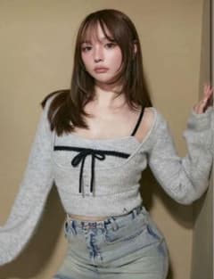 専用出品 andmary  Natalie ribbon set gray andmary Natalie ribbon set グレー 新品 アンドマリー - メルカリ