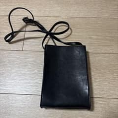 SENSE OF PLACE ブラックレザーショルダーバッグのサムネイル