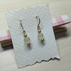 リー様専用　フックタイプピアス　　とんぼ玉のサムネイル
