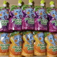 ぷるんぷるんQoo クー ゼリー飲料 ぶどう みかん10個セット - メルカリ