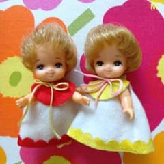 2代目リカちゃん☆双子の赤ちゃん ミキマキ 昭和レトロ 着せ替え人形