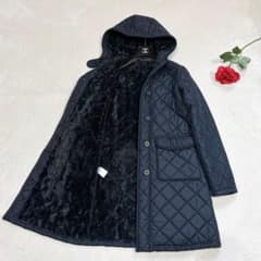 新品同様✨ マッキントッシュ キルティング コート ボア 36 ネイビー