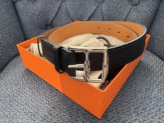Hermes Etrivière Men's Belt 32mm, Highest Quality Leather