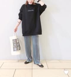 selfcut シャイニープリーツパンツ ブルー （Fサイズ）のサムネイル