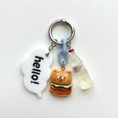じゃらじゃらキーホルダーmini 【No.71】 hamburger bearー - メルカリ