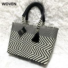 極美品✨】WOVEN スモールトート メキシコ製 メルカド カゴバッグ
