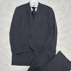 美品　BARREAUX シルク混ダブルブレストスーツ　イタリア製生地　50 美品 BARREAUX シルク混ダブルブレストスーツ イタリア製生地 50