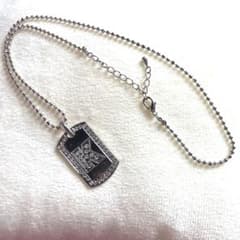 ☆最終価格☆イニシャル K シルバーネックレス ラインストーン