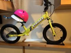 STRIDER 14x ストライダー 自転車 ピンクヘルメット付のサムネイル
