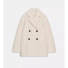 ZARA ブークレダブルブレストミディ丈コート - メルカリ