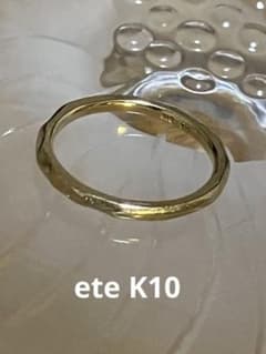 K10 ete 골드 단단한 반지