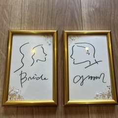 結婚式 受付サイン BRIDE GROOM 2点セット
