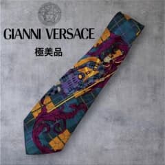 GIANNI VERSACEジャンニヴェルサーチ総柄シルクネクタイイタリア製希少