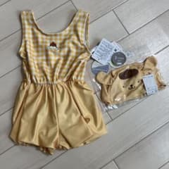 폼폼푸린 수영복 수영복 모자 부착 2점 세트