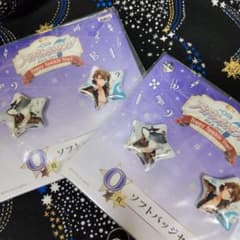 아이돌리쉬 세븐 이치 반 쿠지 소프트 배지 세트 야오토메 라쿠 & 토 류노스케 2 개