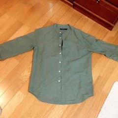 レイジブルー ノーカラーシャツのサムネイル