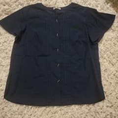 美品　ネイビー 半袖シャツのサムネイル