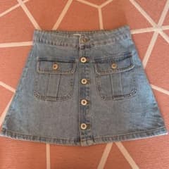 美品♡ZARAkids デニムミニスカート デニムスカート 台形スカートのサムネイル