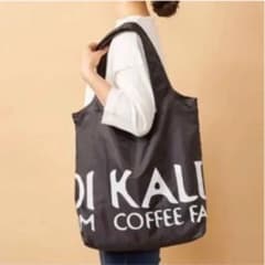 カルディ　エコバッグ　黒のサムネイル