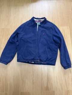 Ralph Lauren スウィングトップ ネイビー ピーチスキン - メルカリ