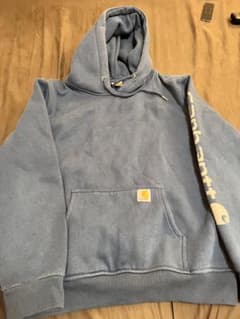 Carhartt パーカー裏起毛 Mサイズ 色ブルーのサムネイル