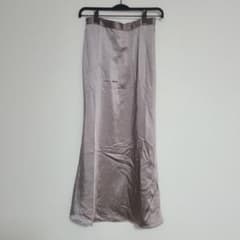 サテンスカート　ピンク M