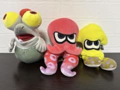 スプラトゥーン　コジャケ　イカ　イエロー　タコ　　ピンク　ぬいぐるみ