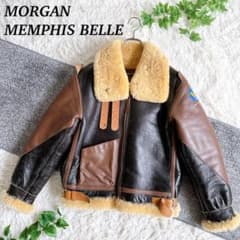 美品　モーガンメンフィスベル ムートンジャケット　B-6 B-3 ブラウン　38 m99239674643_1.jpg?1734670720