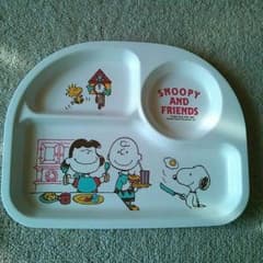 美品～スヌーピー幼児トレーのサムネイル
