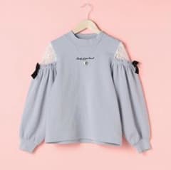 メゾピアノジュニア(mezzo piano junior) 肩レース開きTシャツのサムネイル