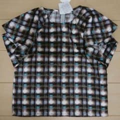 KBF チェックフレアスリーブプルオーバーのサムネイル