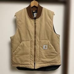 80's 腰ゴム USA製CARHARTT / DUCK VEST Lサイズ - メルカリ