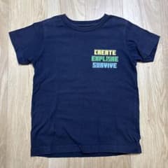 ユニクロ　Minecraft Tシャツ 130cm ネイビーのサムネイル
