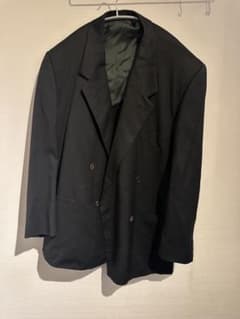 GIANNI VERSACE ブラック テーラードジャケット - メルカリ