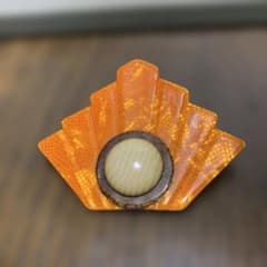 激レアヴィンテージ❗️Lea Stein リアスタン ブローチ オレンジ