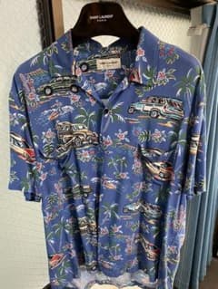 値下げ　サンローラン　saintlaurent アロハシャツ エディスリマンのサムネイル