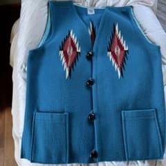 チマヨベストchimayo ortega’s 100% wool希少なサイズ50 チマヨベストchimayo ortega's 100% wool希少なサイズ50 - メルカリ