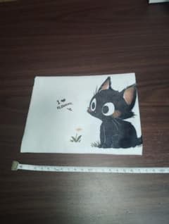 8月売り切りセール！黒猫モチーフ 薄型パカパカ小物入れのサムネイル