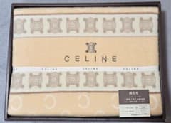 CELINE セリーヌ 綿毛布 140cm×200cm ベージュ西川産業 シミ有 - メルカリ