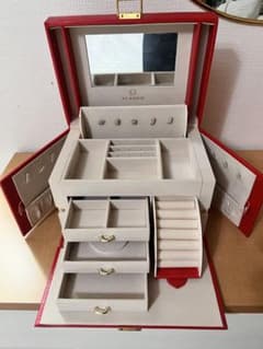VLANDO Jewelry Box Red Accessory Case