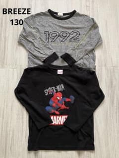 [Excellent Condition] BREEZE Spider-Man Long-Sleeve T-Shirt, Size 130, Anonymous Shipping