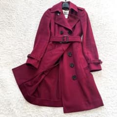 BURBERRY サンドリンガム カシミヤ100 ロングコート ラズベリー BURBERRY サンドリンガム カシミヤ100 ロングコート ラズベリー - メルカリ