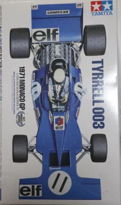 タミヤ製 ティレル・フォード003 1971モナコGP 1/12 プラモデル