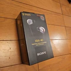 SONY XBA-40 有線イヤホン 新品未開封 シルバーのサムネイル