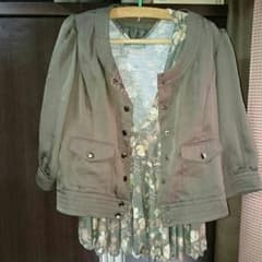 りつこ様専用！お値下げ！1800円→1500円カーネリアン ノーカラージャケットのサムネイル